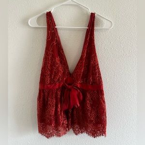 Free People chante lace tank top size medium